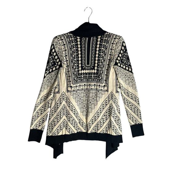 Staring At Stars‎ UO Sz XS Open Front Shawl Cardigan Sweater Waterfall Geometric - Picture 2 of 11